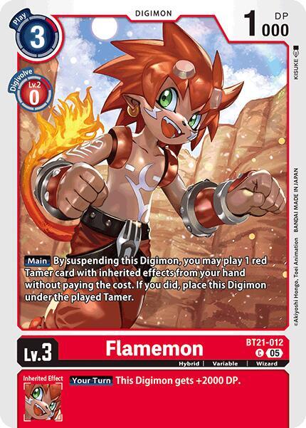 BT21-012 Flamemon Single