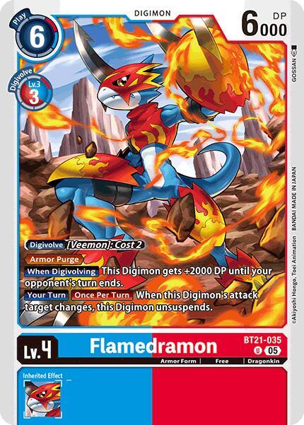 BT21-035 Flamedramon Single