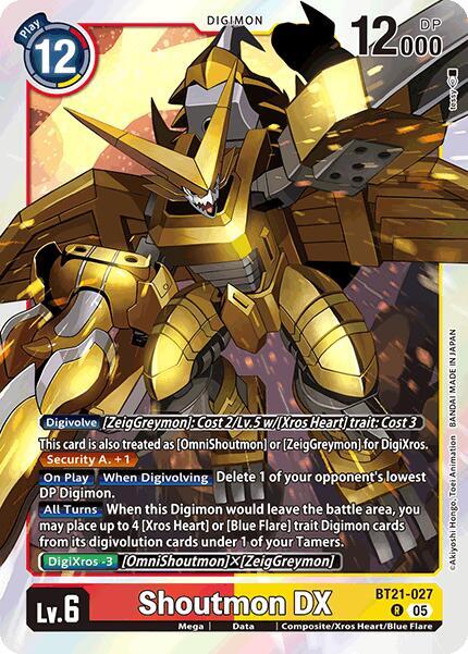 BT21-027 Shoutmon DX Single