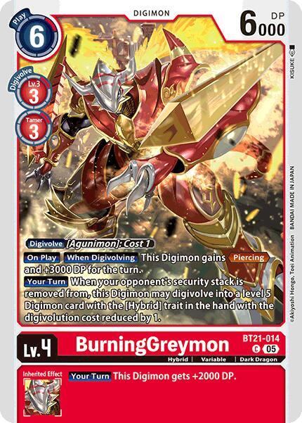 BT21-014 BurningGreymon Single