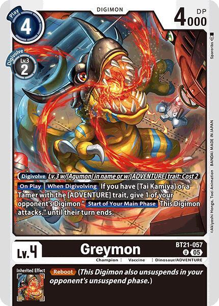 BT21-057 Greymon Single