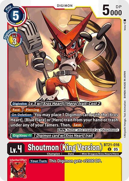 BT21-016 Shoutmon (King Version) Single