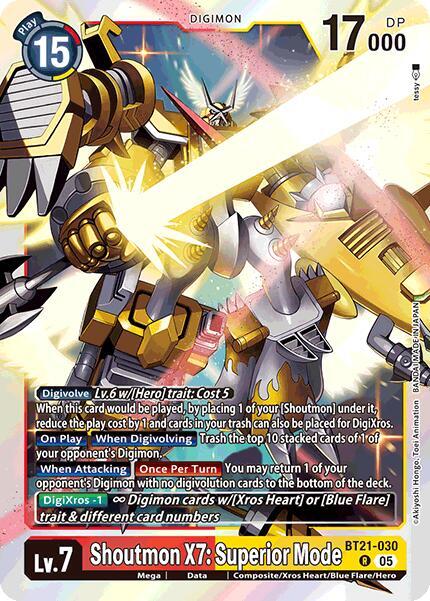 BT21-030 Shoutmon X7: Superior Mode Single