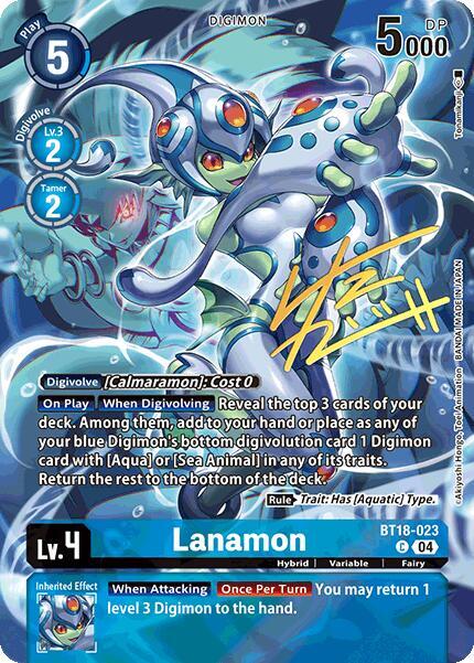 BT18-023 Lanamon (Rare Pull) Single