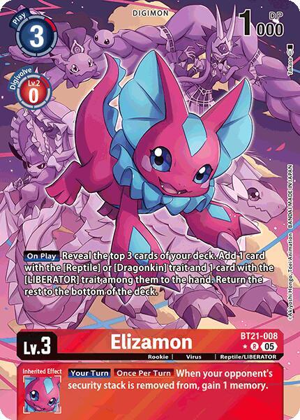 BT21-008 Elizamon (Alternate Art) Single