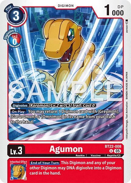 BT22-008 Agumon Single