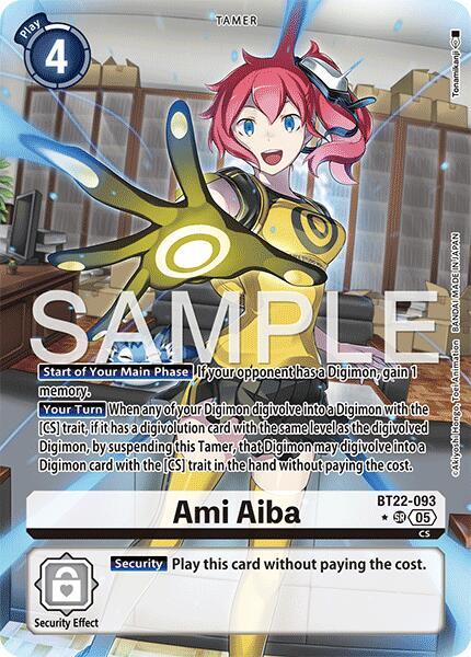 BT22-093 Ami Aiba Alternate Art Single