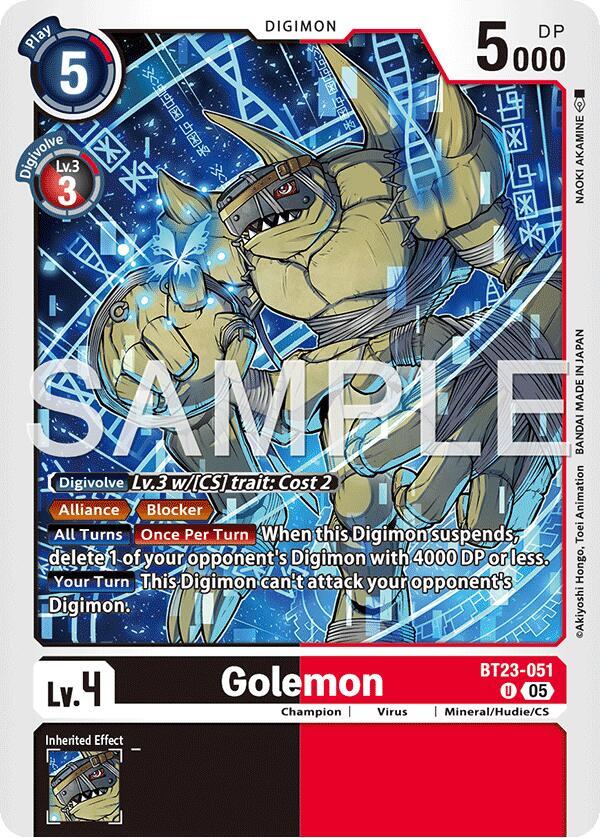 BT23-051 Golemon Single