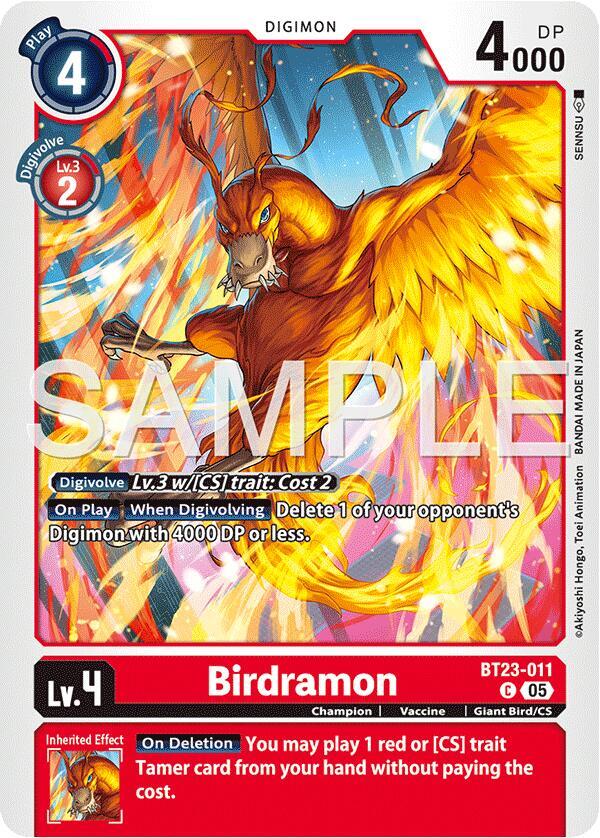 BT23-011 Birdramon Single