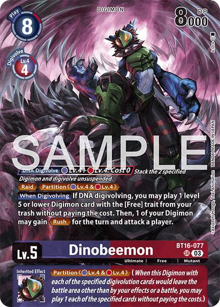 BT16-077 Alt Dinobeemon LM Single