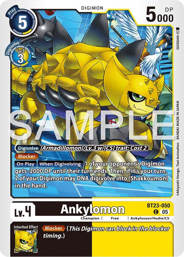 BT23-050 Ankylomon Single