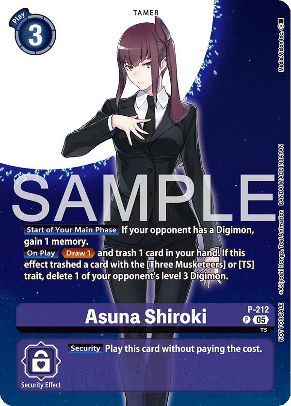 P-212 Asuna Shiroki Hackers Slumber Box Promotion Pack Single