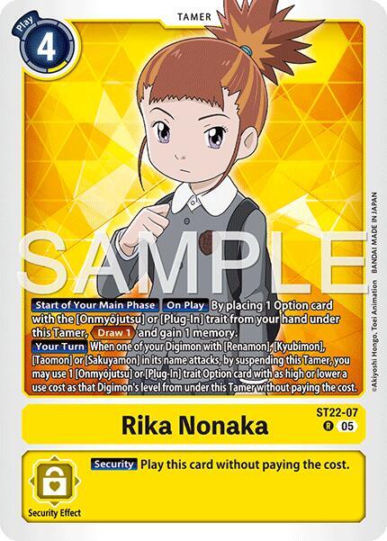 ST22-07 Rika Nonaka Single