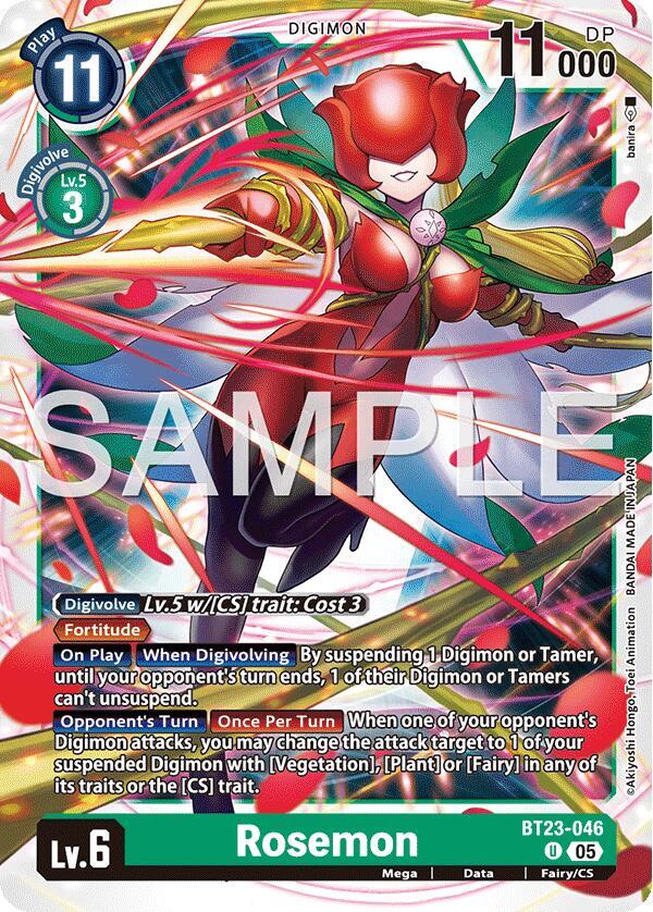 BT23-046 Rosemon Single