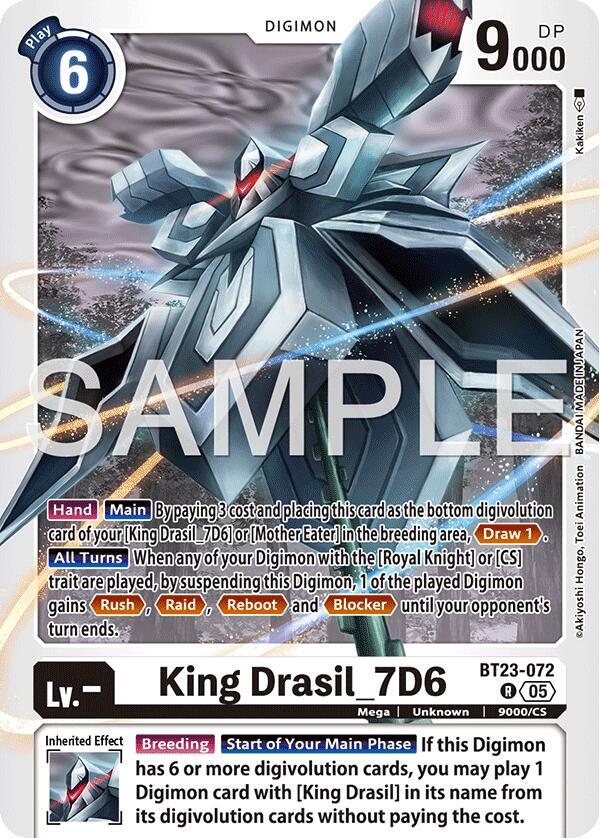 BT23-072 King Drasil_7D6 Single