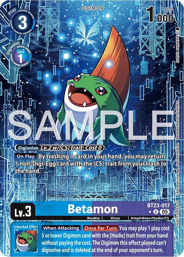 BT23-017 Betamon (Hacker's Slumber Box Promotion Pack) Single
