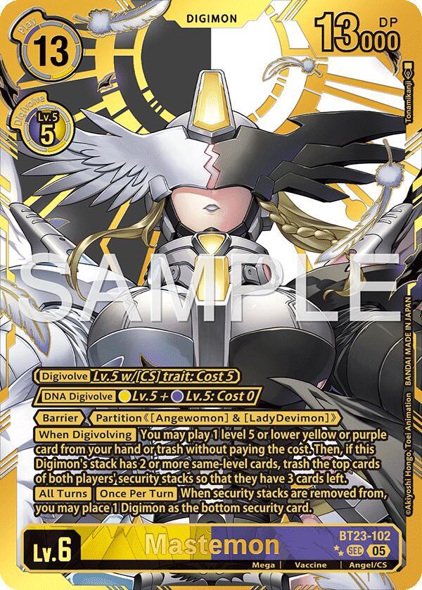 BT23-102 Mastemon (Rare Pull) Single