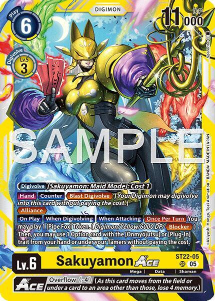 ST22-05 Sakuyamon ACE Single – Mr Present