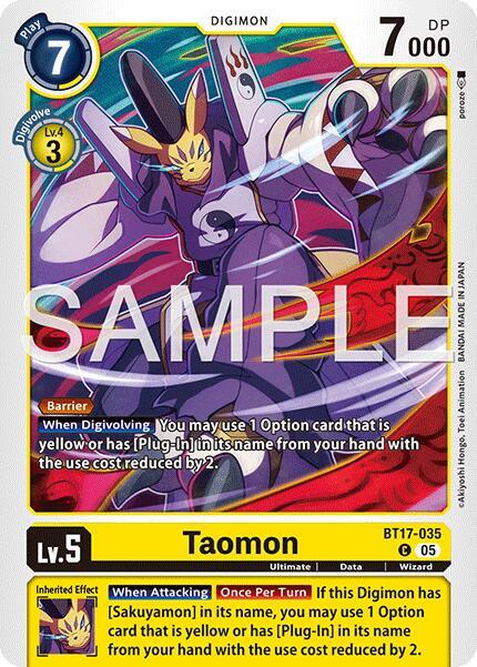 BT17-035 Taomon BT17 035 Alternate Art Single
