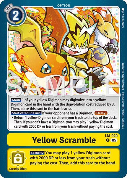 LM-029 Yellow Scramble LM 029 Alternate Art Single