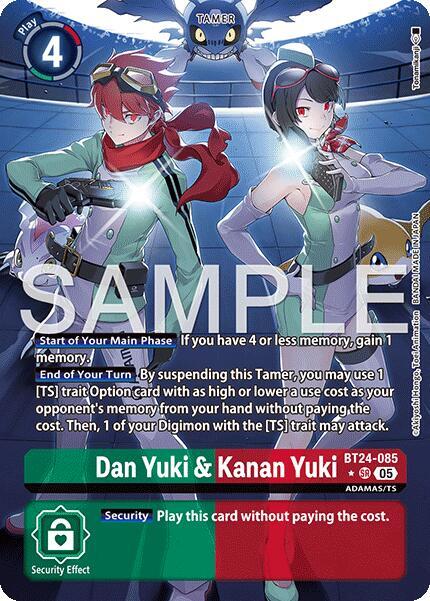 BT24-085 Dan Yuki and Kanan Yuki Alternate Art Single