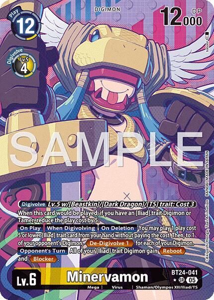 BT24-041 Minervamon Alternate Art Single