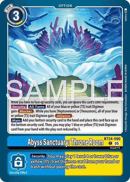 BT24-090 Abyss Sanctuary Throne Room Single