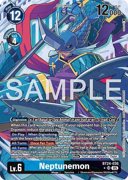 BT24-030 Neptunemon Alternate Art Single