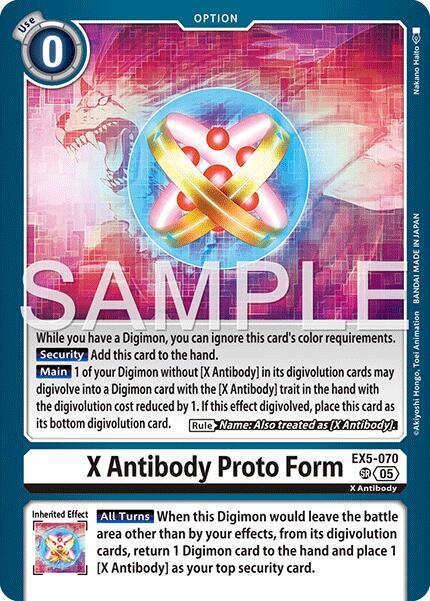 EX5-070 X Antibody Proto Form Reprint Single