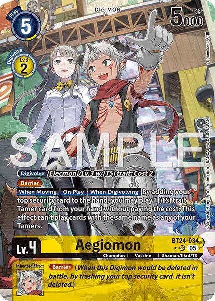 BT24-034 Aegiomon Alternate Art Single