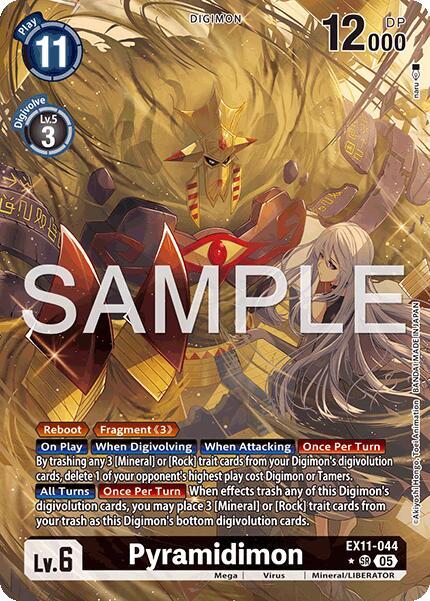 EX11-044 Pyramidimon Alternate Art Single