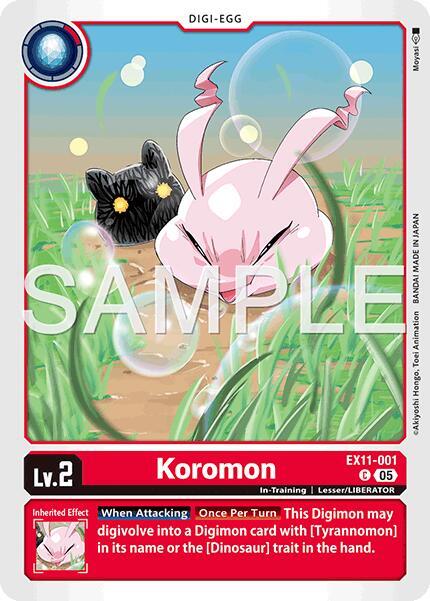 EX11-001 Koromon Single