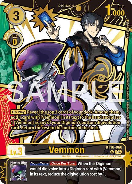 Bt18-060 Vemmon Rare Pull Single