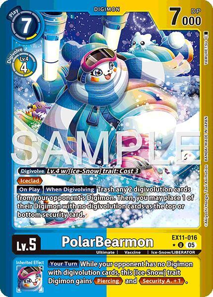 EX11-016 PolarBearmon Limited Foil Single