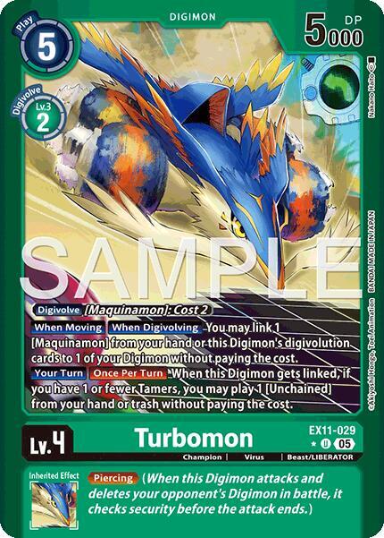 EX11-029 Turbomon Limited Foil Single