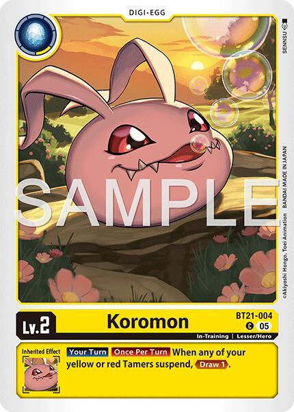 BT21-004 Koromon BT21 004 Reprint Single
