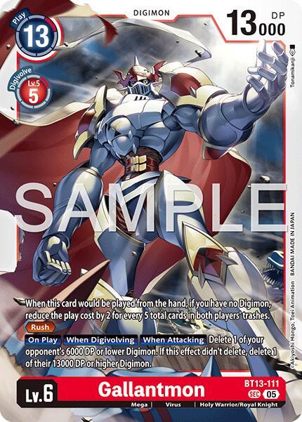 BT13-111 Gallantmon BT13 111 Reprint Single