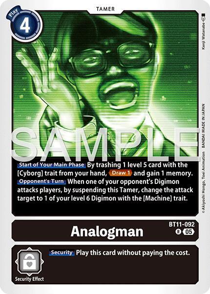 BT11-092 Analogman Reprint Single