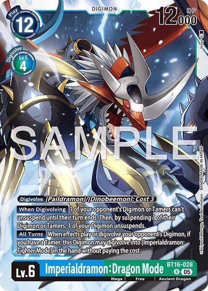 BT16-028 Imperialdramon Dragon Mode BT16 028 Reprint Single