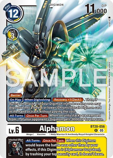 BT20-056 Alphamon Reprint Single