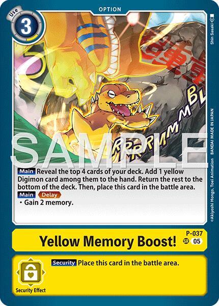 P-037 Yellow Memory Boost Reprint Single