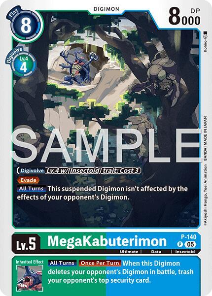 P-140 MegaKabuterimon P 140 Reprint Single