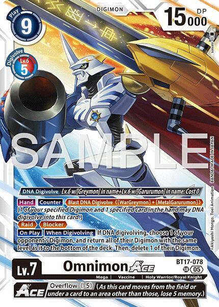 BT17-078 Omnimon ACE Reprint Single
