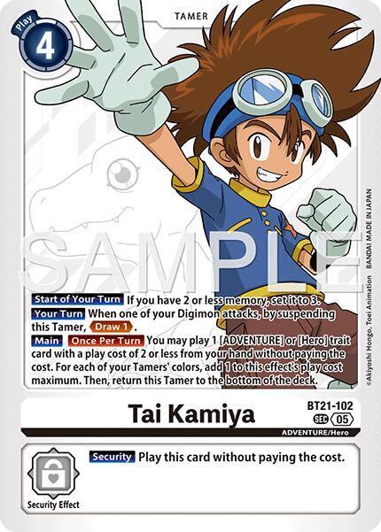 BT21-102 Tai Kamiya BT21 102 Reprint Single