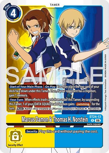 ST24-13 Marcus Damon and Thomas H Norstein Single