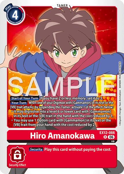EX12-066 Hiro Amanokawa Single