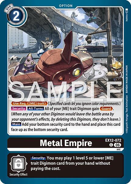 EX12-072 Metal Empire Single