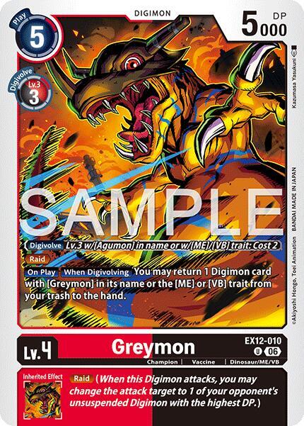 EX12-010 Greymon Single