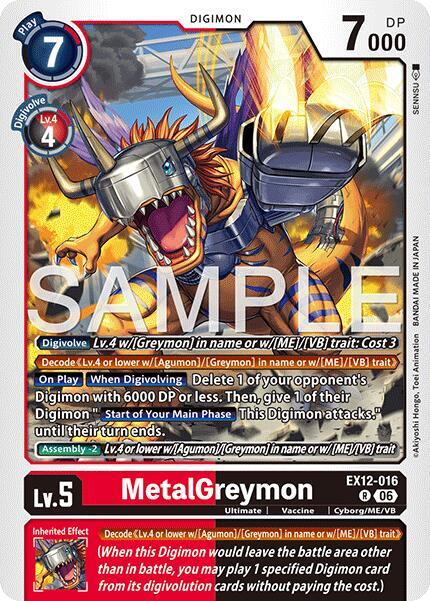 EX12-016 MetalGreymon Single