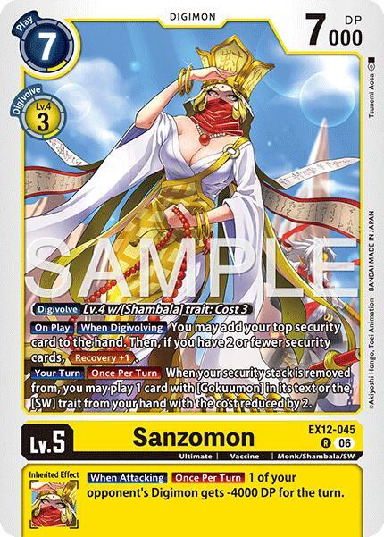 EX12-045 Sanzomon Single